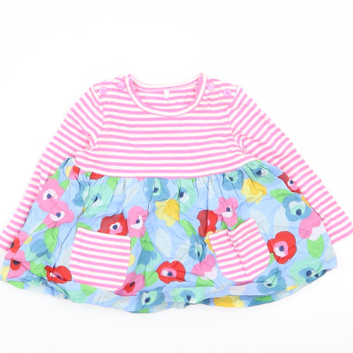 TU Girls Multicoloured Striped  Fit & Flare  Size 0-3 Months