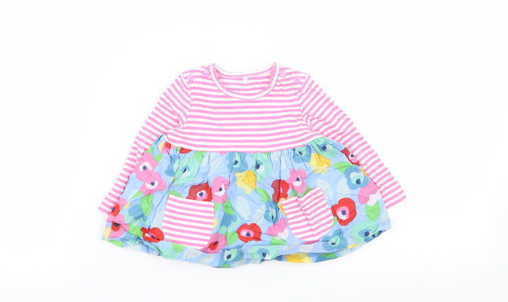 TU Girls Multicoloured Striped Fit & Flare Size 0-3 Months
