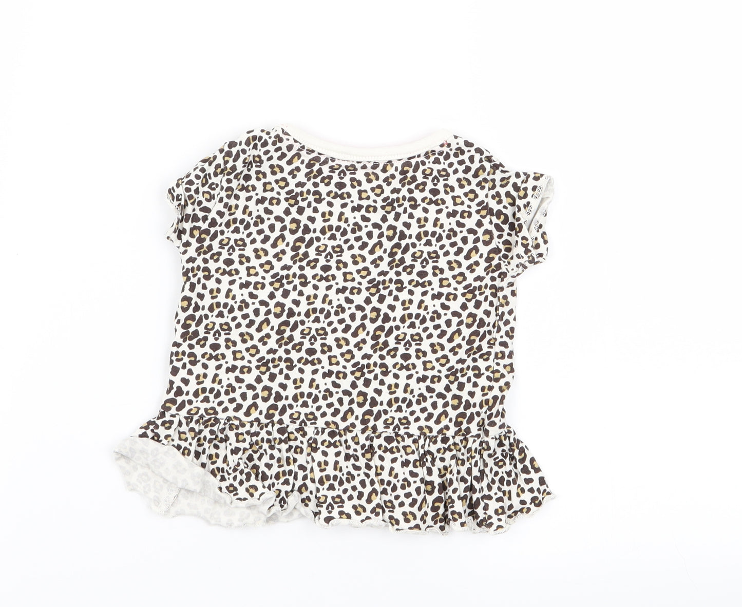 lullaby Girls Multicoloured Animal Print  Basic T-Shirt Size 3-6 Months