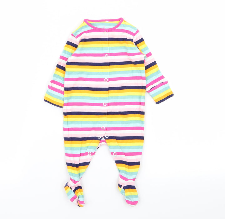 NEXT Girls Multicoloured Striped Babygrow One-Piece