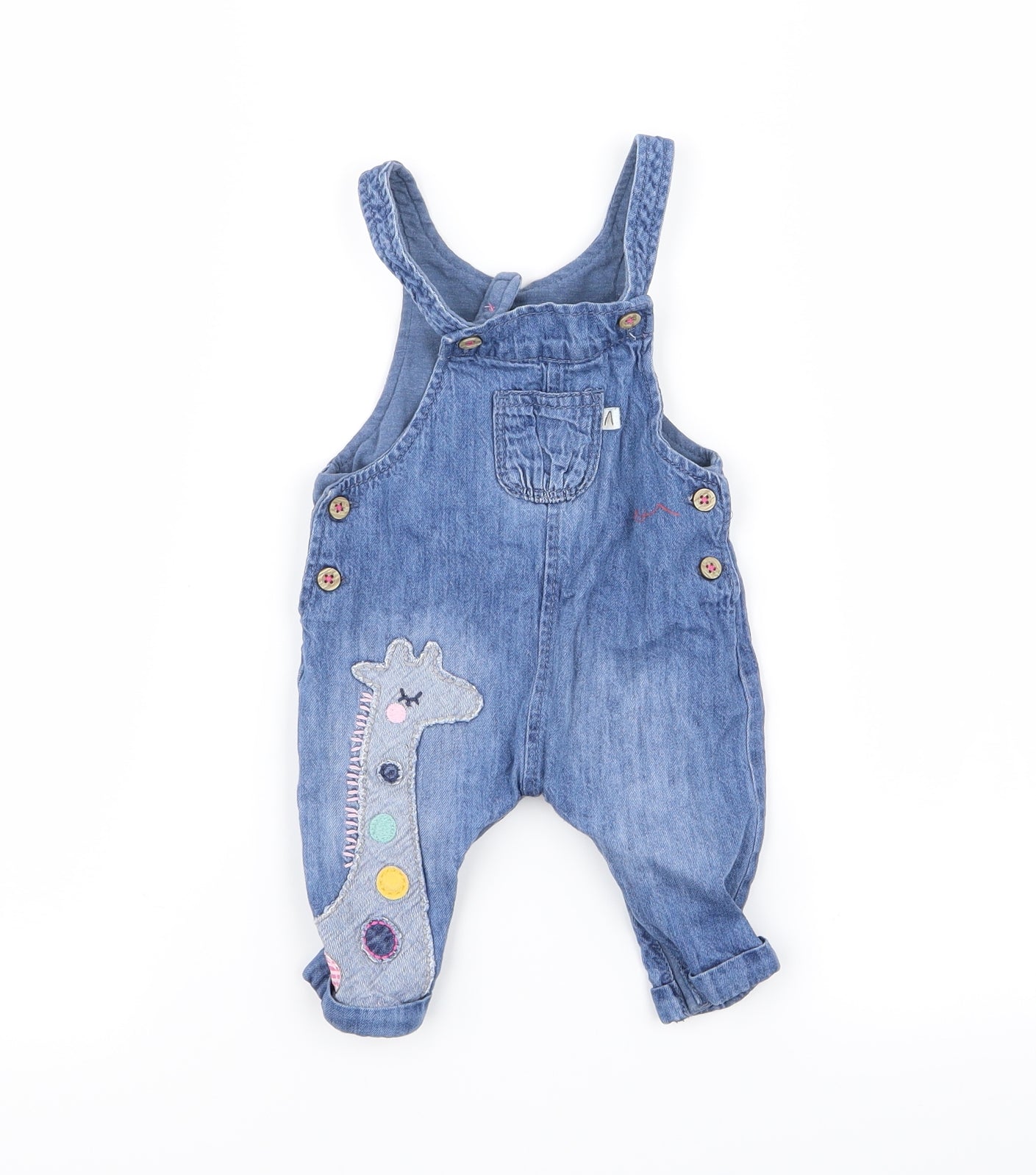 NEXT Girls Blue   Dungaree One-Piece Size 0-3 Months