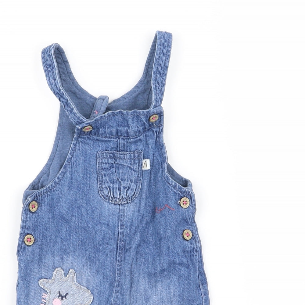 NEXT Girls Blue   Dungaree One-Piece Size 0-3 Months