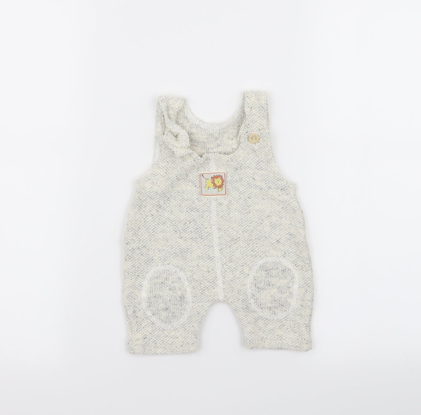 Asda George Baby Beige   Dungaree One-Piece Size 0-3 Months