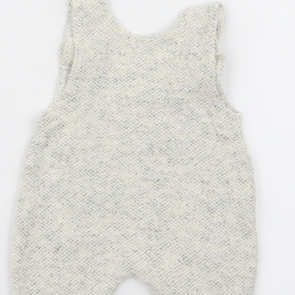 Asda George Baby Beige   Dungaree One-Piece Size 0-3 Months