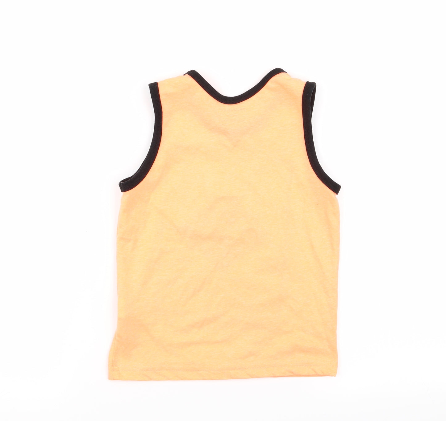 Primark Boys Orange   Basic Tank Size 4-5 Years