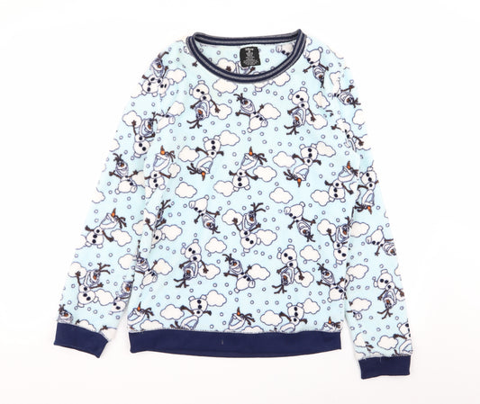 Front view of Primark women’s multicoloured geometric top pyjama top, size UK 6, -, size UK 6-8