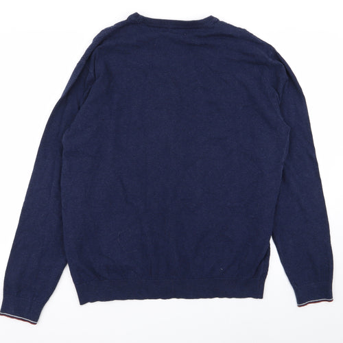 Easy Mens Blue   Pullover Jumper Size L