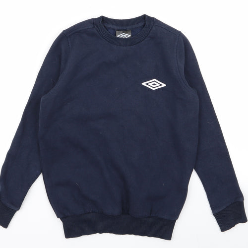 Umbro Boys Blue   Pullover Jumper Size 7-8 Years