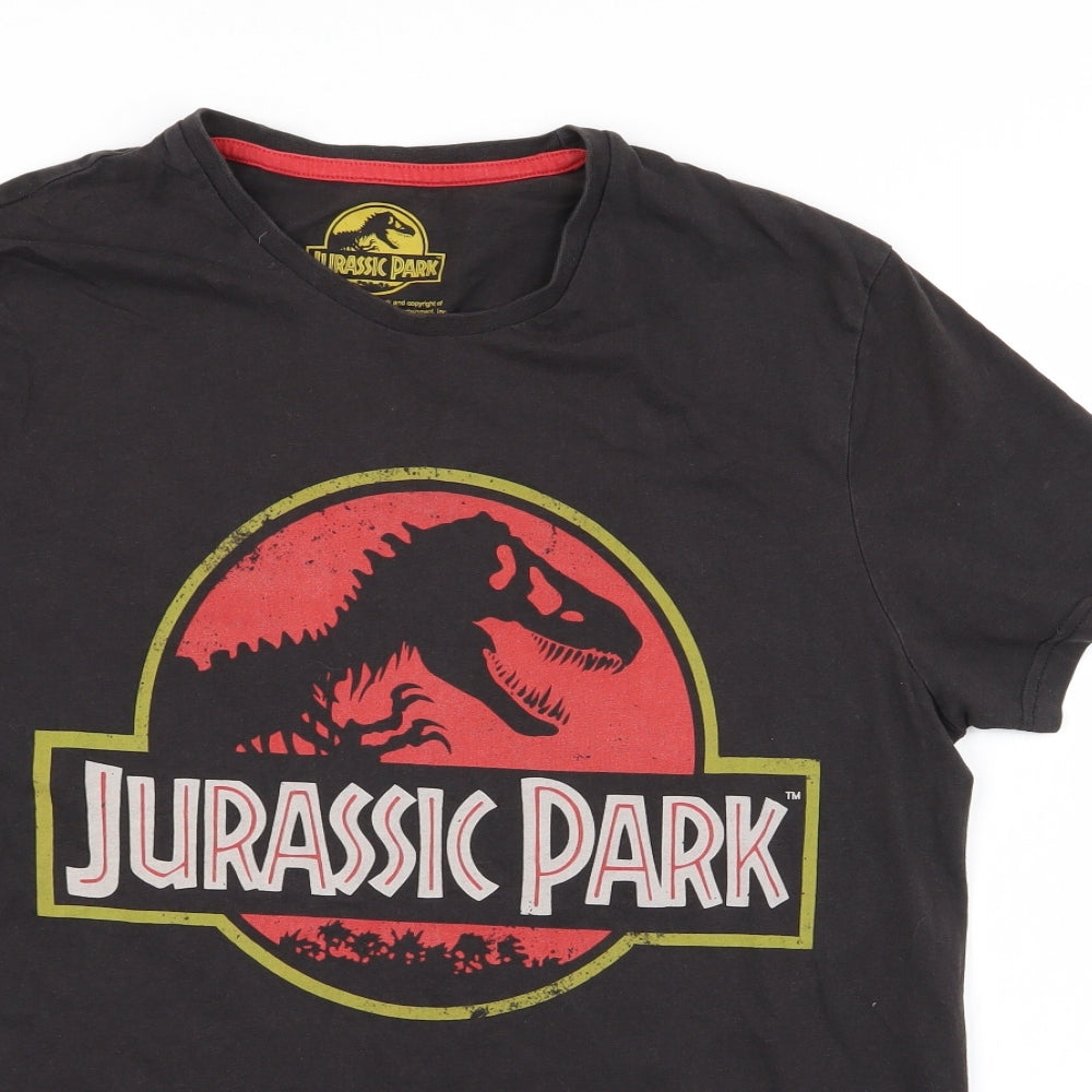 F&F Mens Brown    T-Shirt Size M  - Jurassic Park