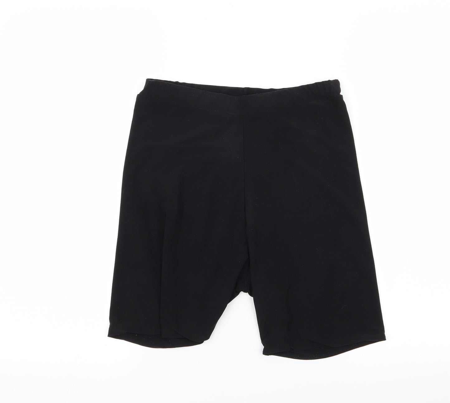 PLt Womens Black   Sweat Shorts Size 10 - Stretch waistband
