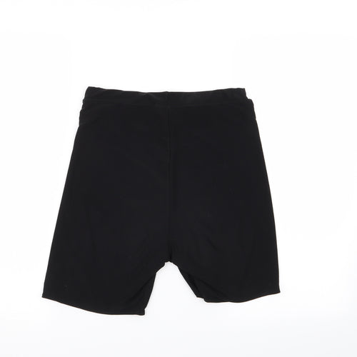 PLt Womens Black   Sweat Shorts Size 10 - Stretch waistband