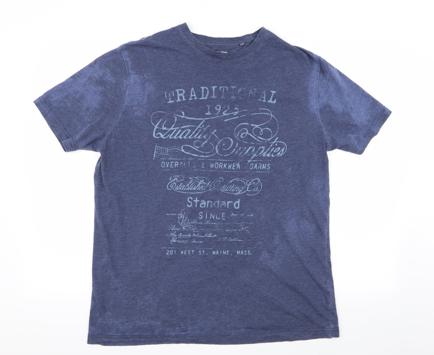 TU Mens Blue    T-Shirt Size XL