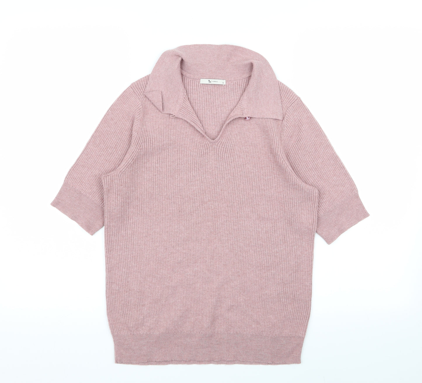 TU Womens Pink   Basic Polo Size 14