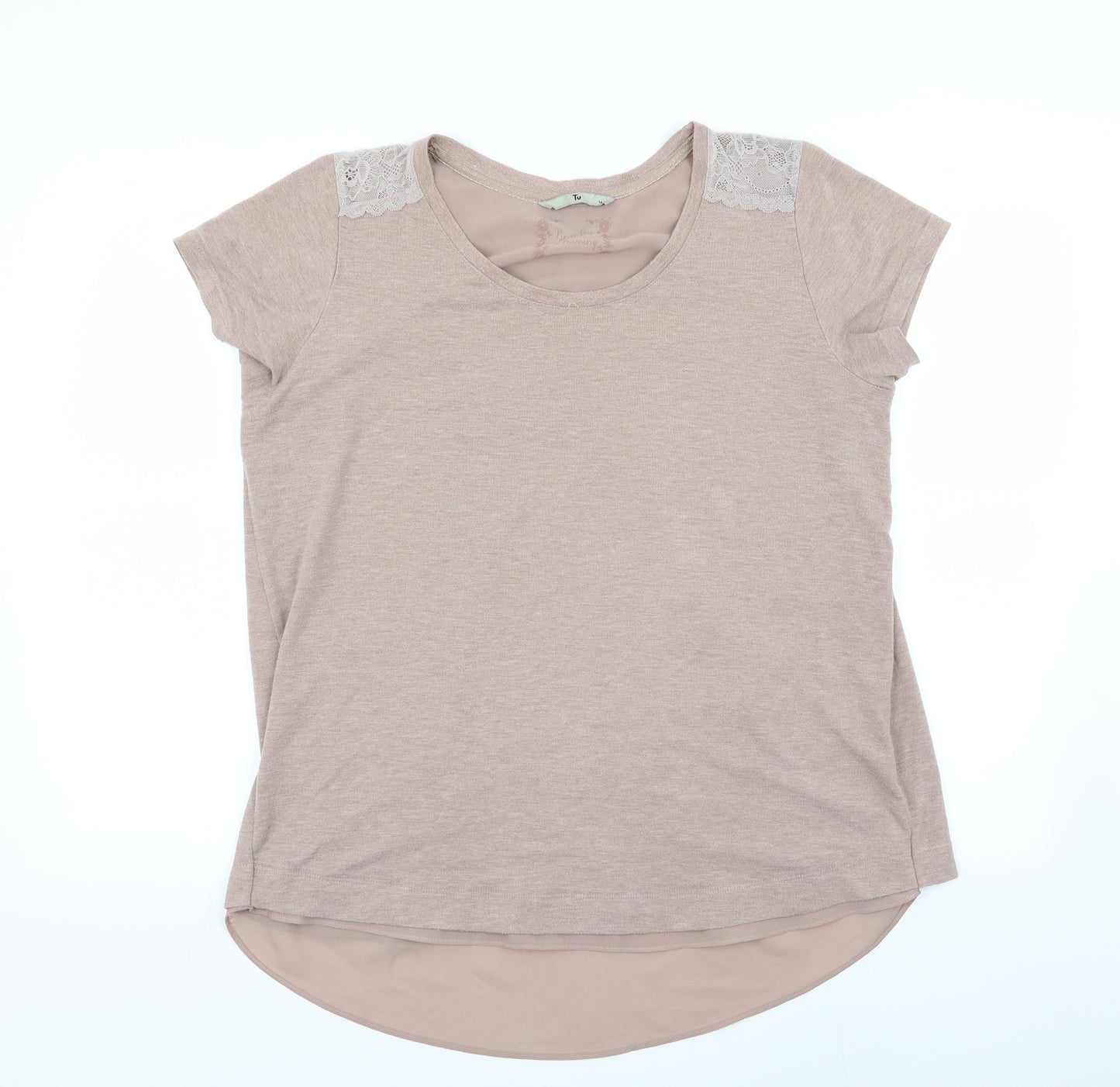 TU Womens Pink   Basic T-Shirt Size 14