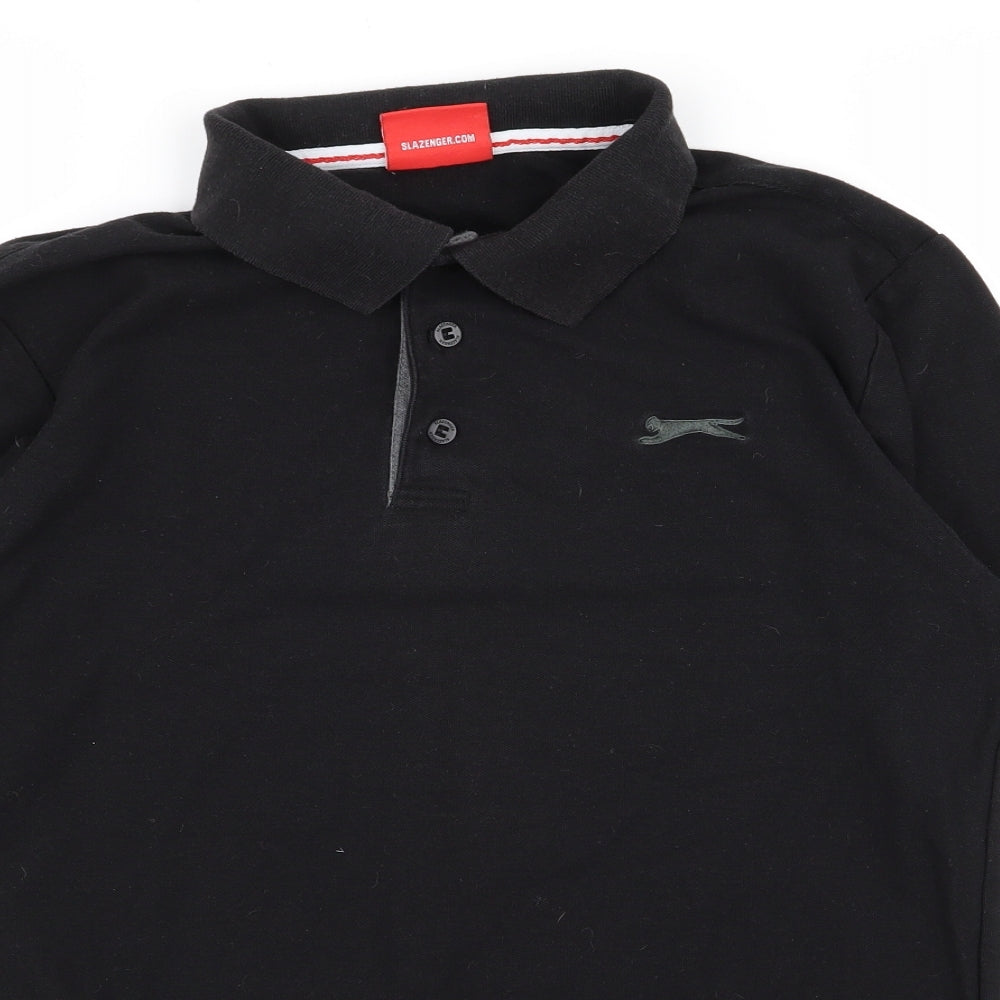 slazeneger Mens Black    Polo Size M