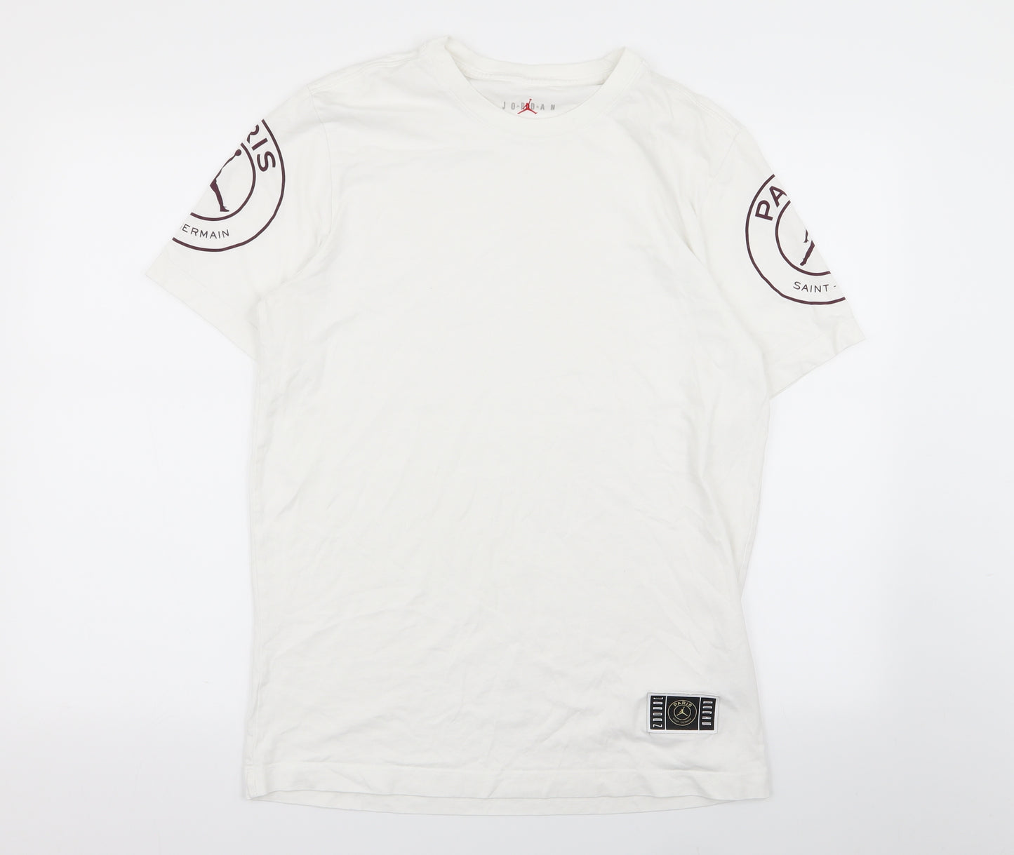Nike Air Jordan Mens White    T-Shirt Size M  - PSG Football Club