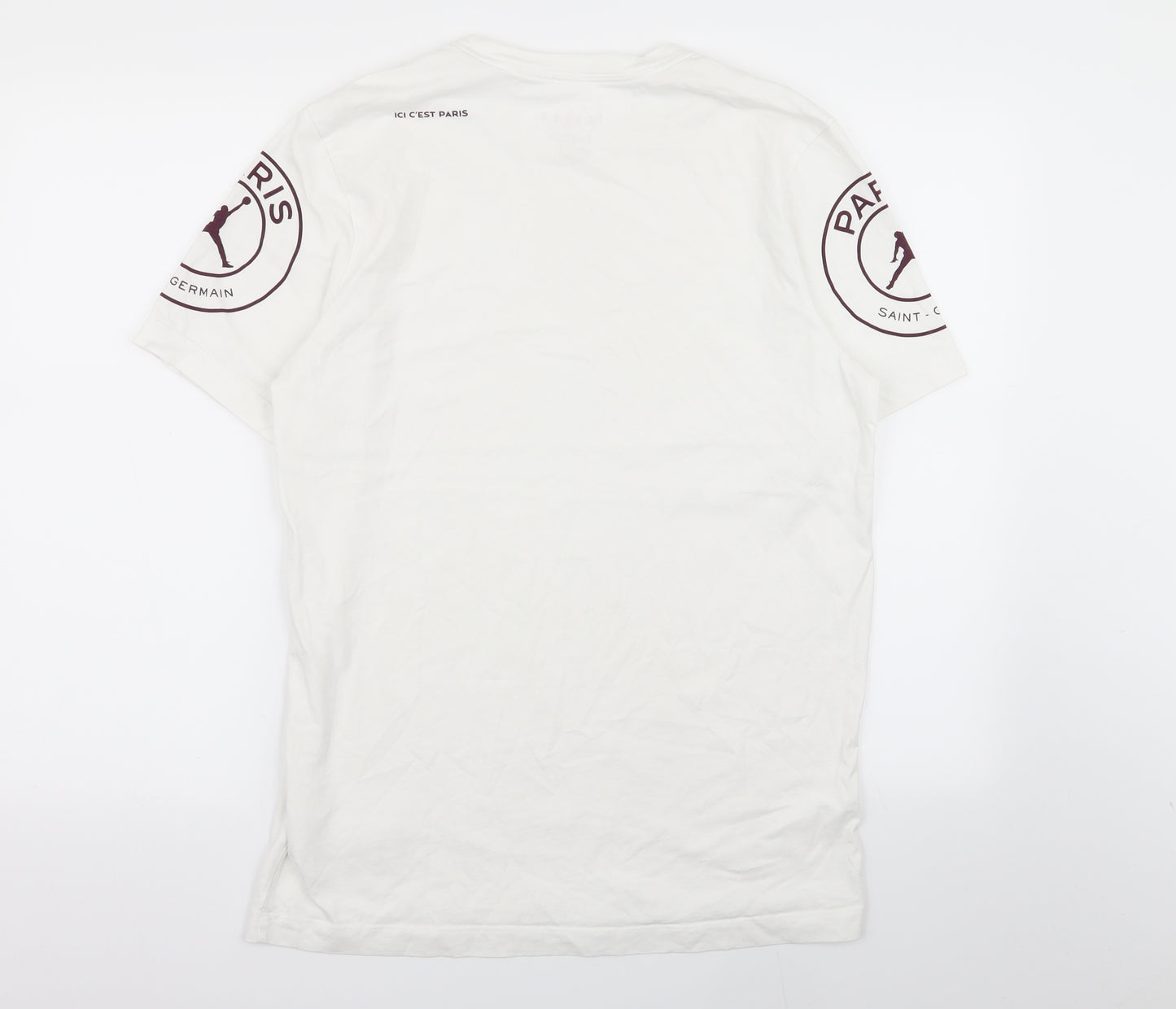 Nike Air Jordan Mens White    T-Shirt Size M  - PSG Football Club