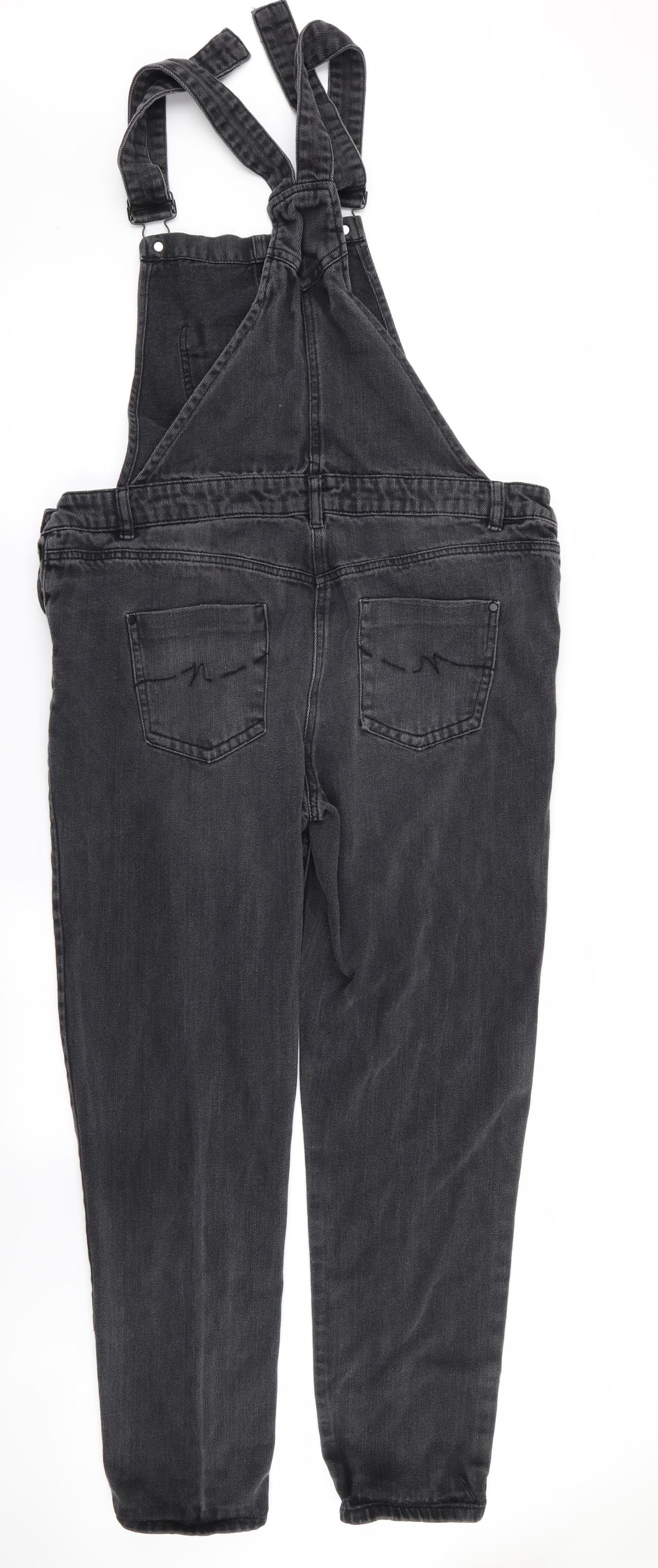 NEXT Womens Grey   Dungaree One-Piece Size 14