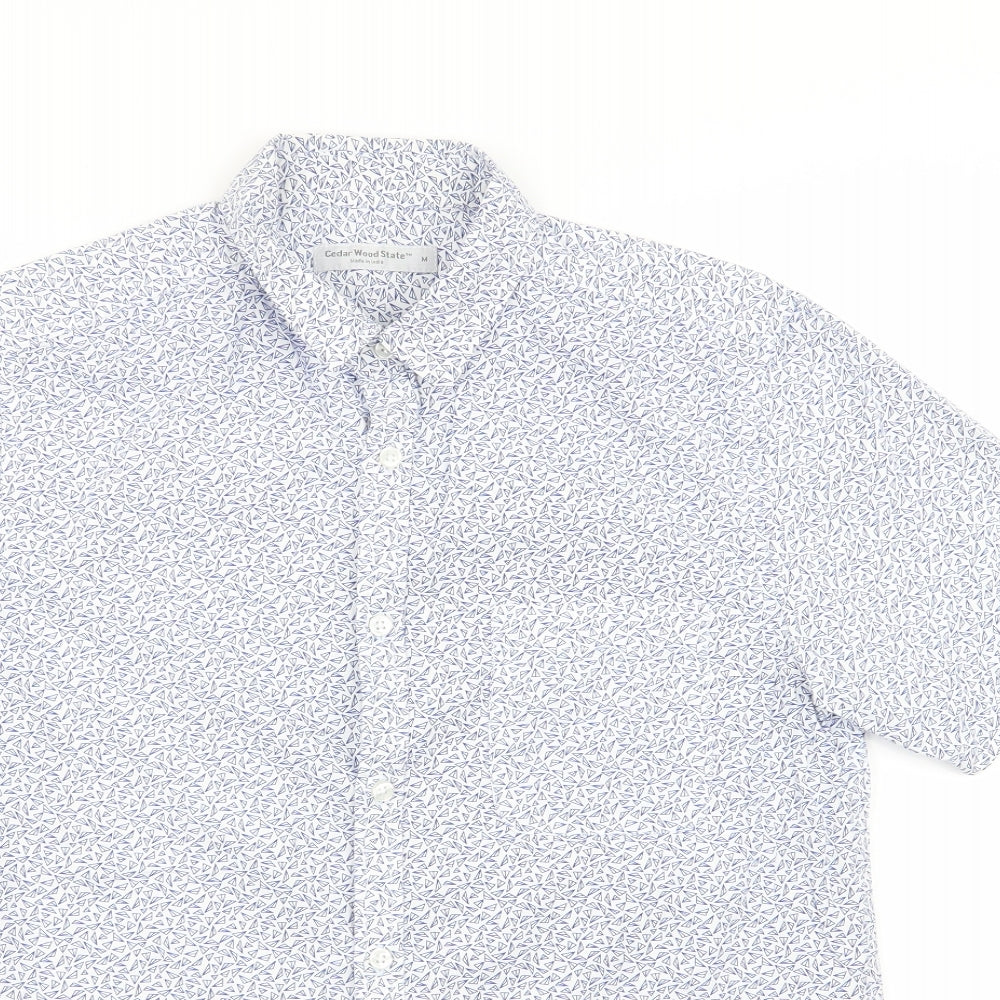 Cedar Wood State Mens Multicoloured Geometric   Button-Up Size M