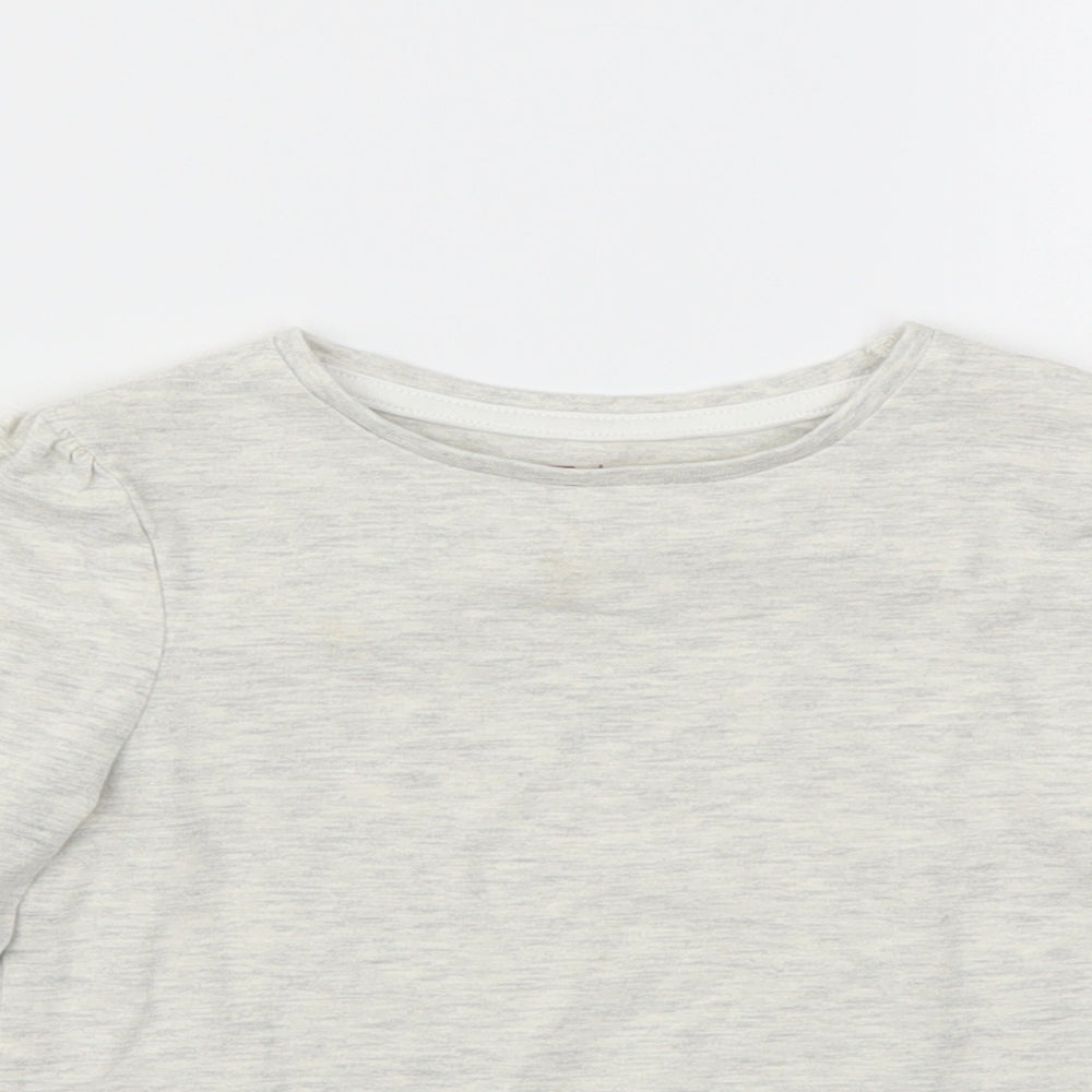 TU Girls Grey   Basic T-Shirt Size 2-3 Years