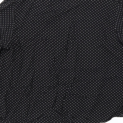 H&M Womens Black Polka Dot  Basic Blouse Size 6