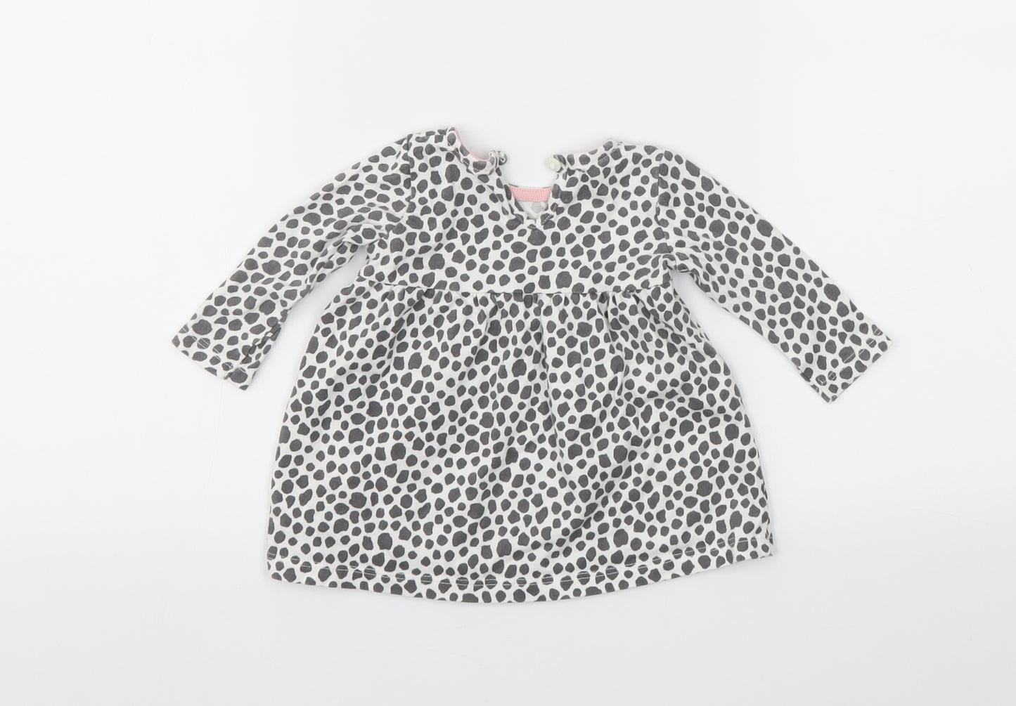 F&F Girls Grey Animal Print  Fit & Flare  Size 3-6 Months