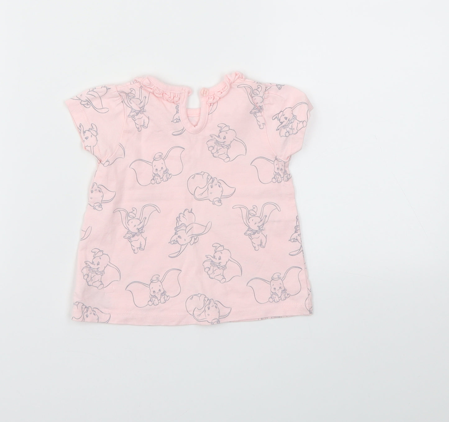 George Girls Pink Animal Print  Basic Polo Size 3-6 Months