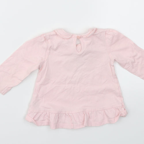 George Girls Pink   Basic T-Shirt Size 3-6 Months