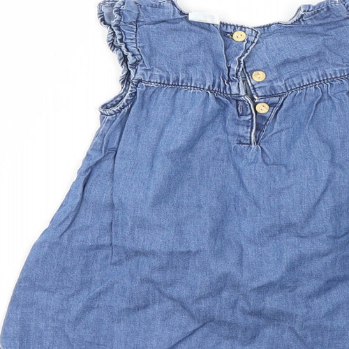 H&M Girls Blue   Fit & Flare  Size 3-6 Months