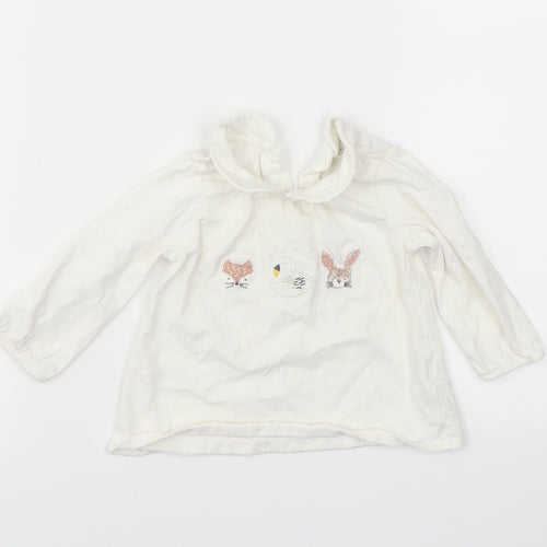NEXT Girls White   Camisole T-Shirt Size 3-6 Months