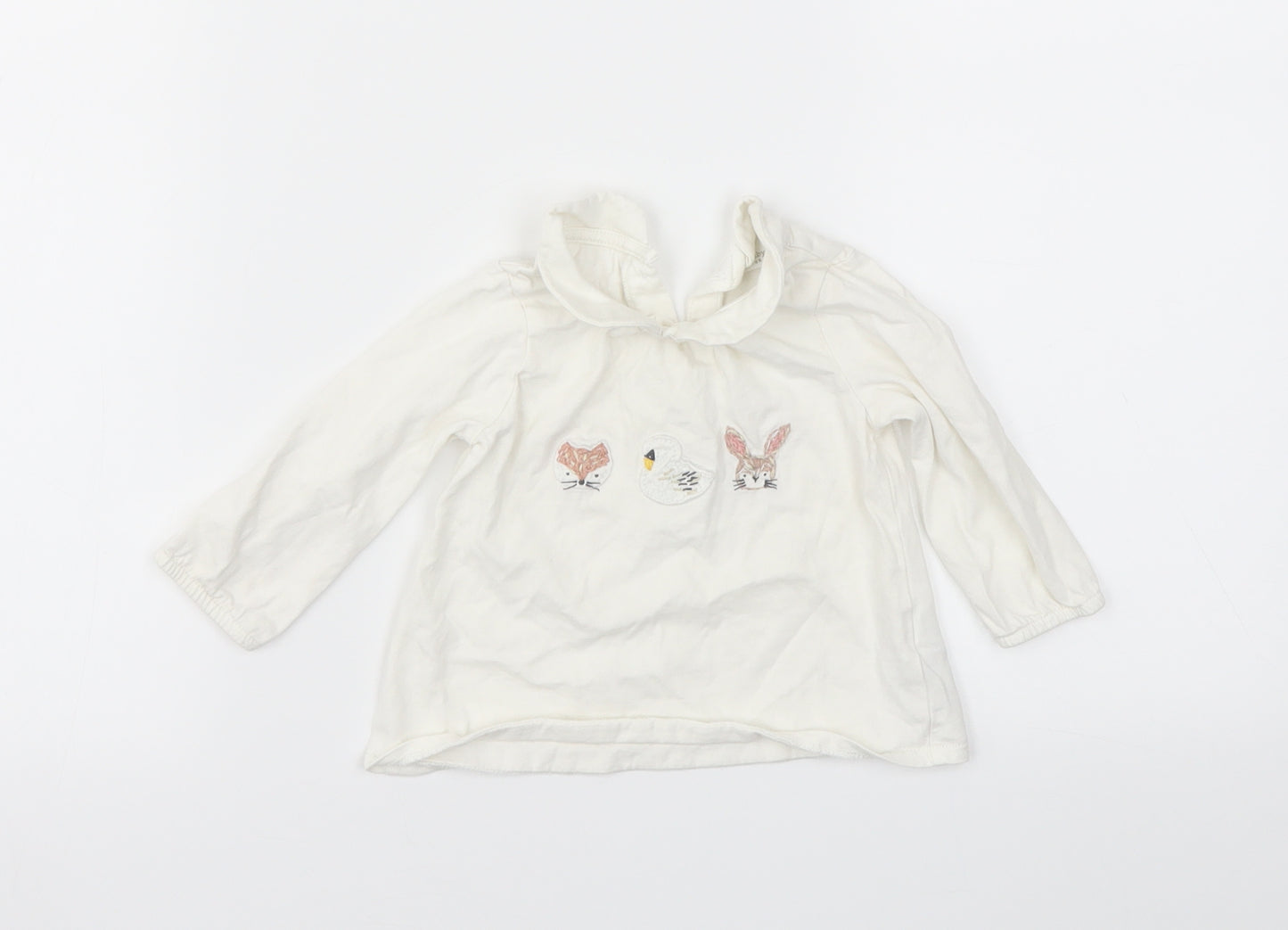 NEXT Girls White   Camisole T-Shirt Size 3-6 Months