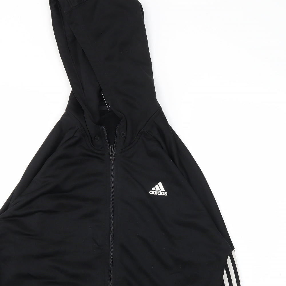 adidas Mens Black   Full Zip Hoodie Size L