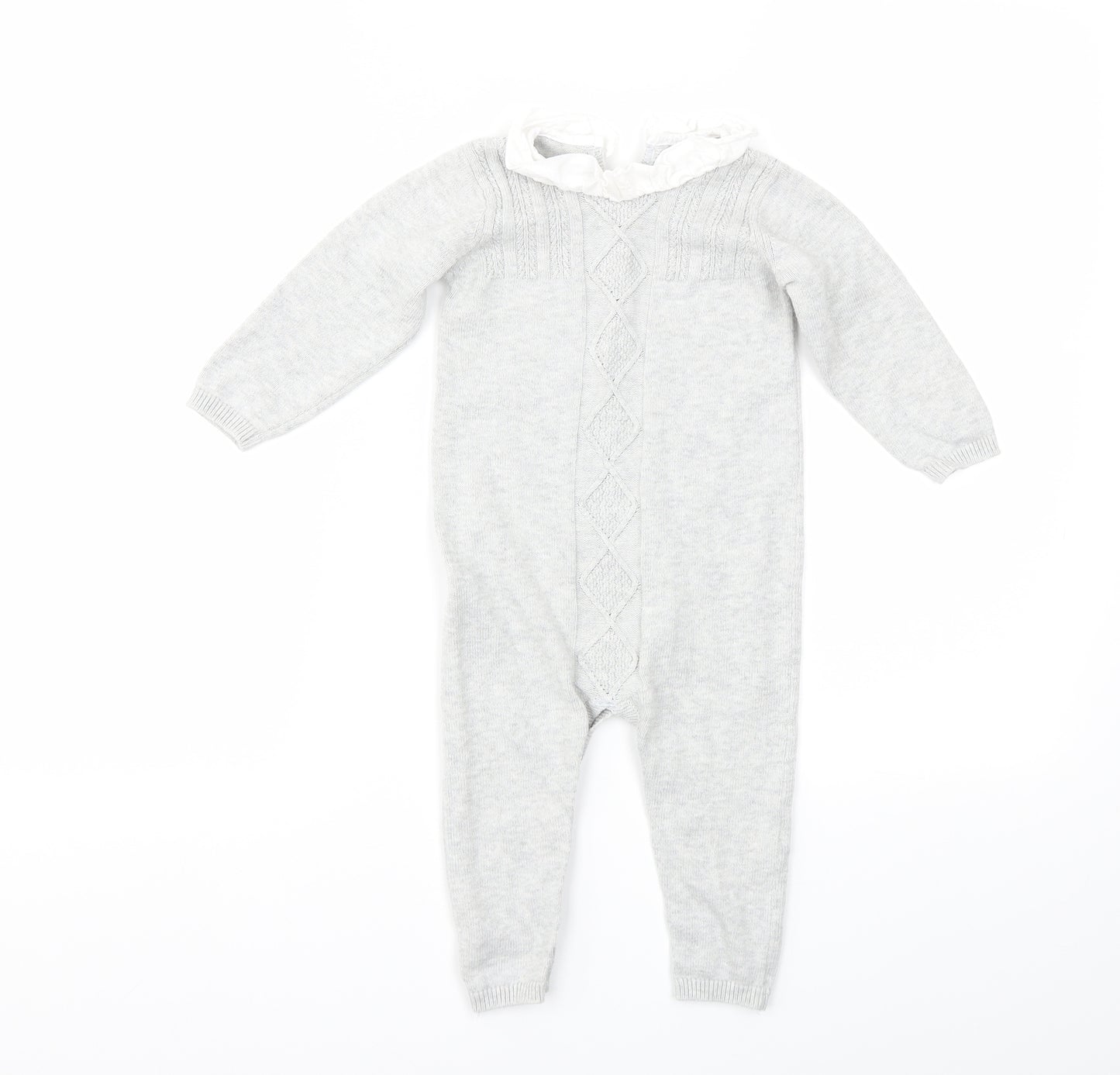 Matalan Boys Grey   Babygrow One-Piece Size 9-12 Months