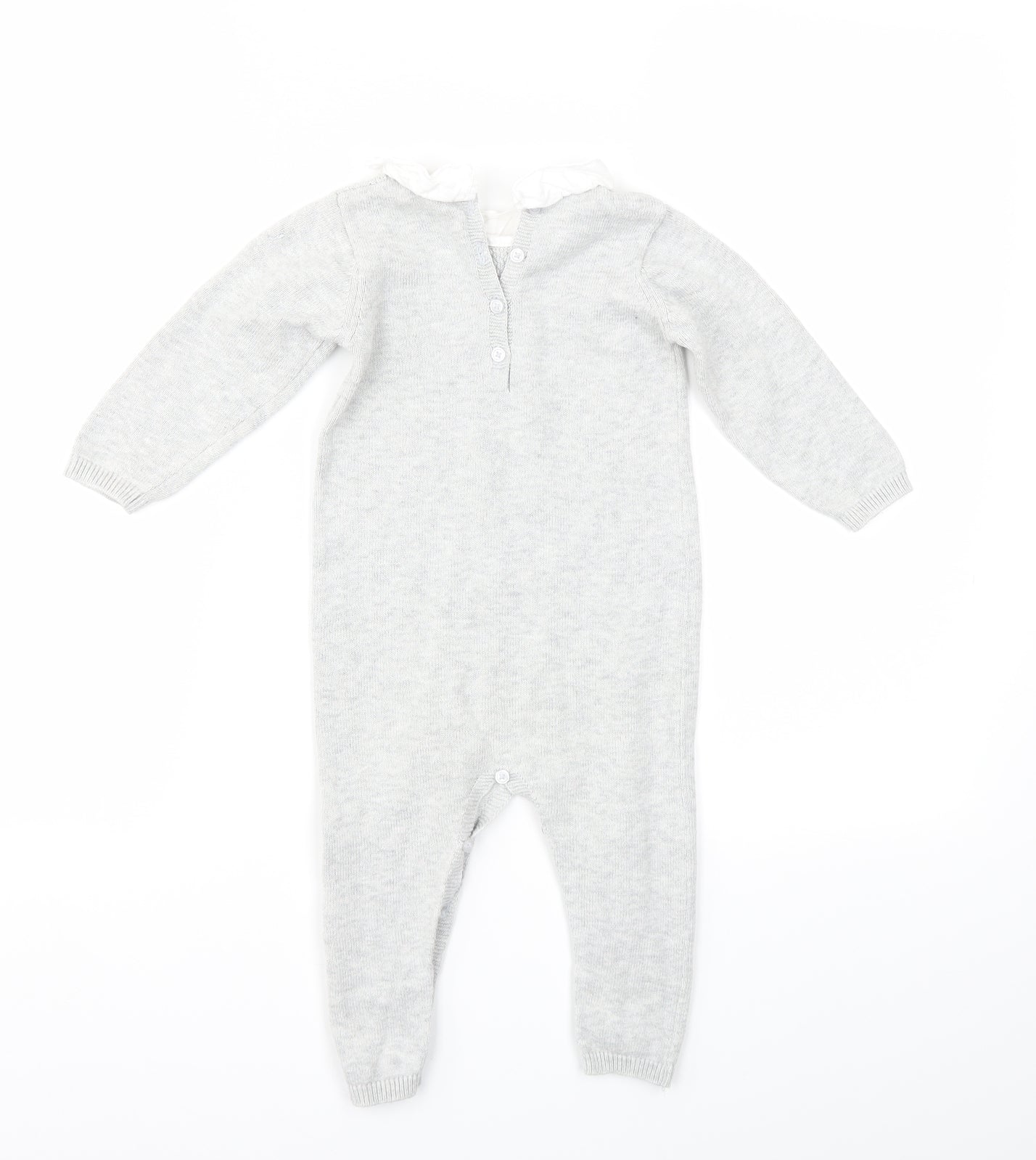 Matalan Boys Grey   Babygrow One-Piece Size 9-12 Months