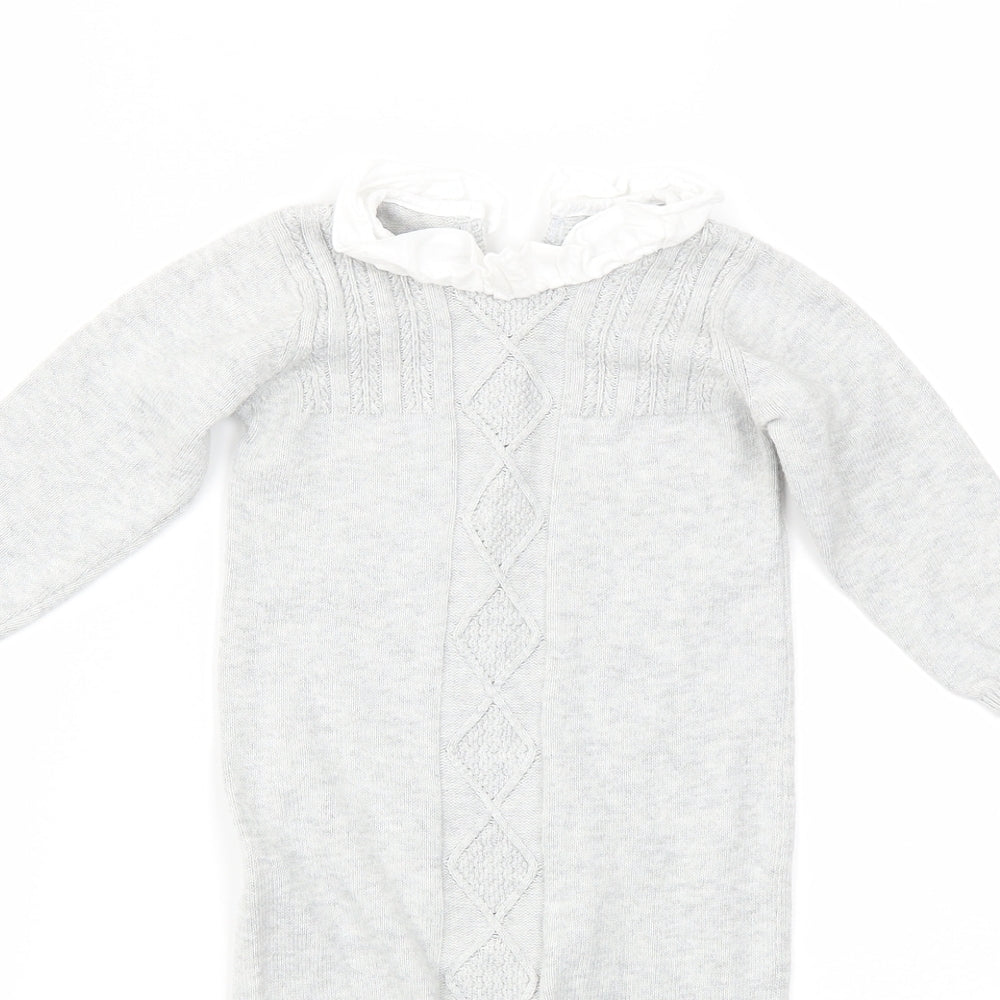 Matalan Boys Grey   Babygrow One-Piece Size 9-12 Months