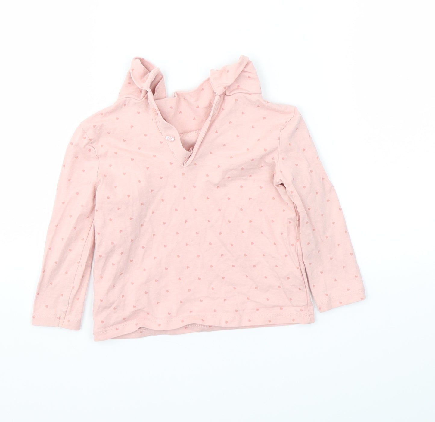 Primark Girls Pink Gingham  Basic T-Shirt Size 9-12 Months