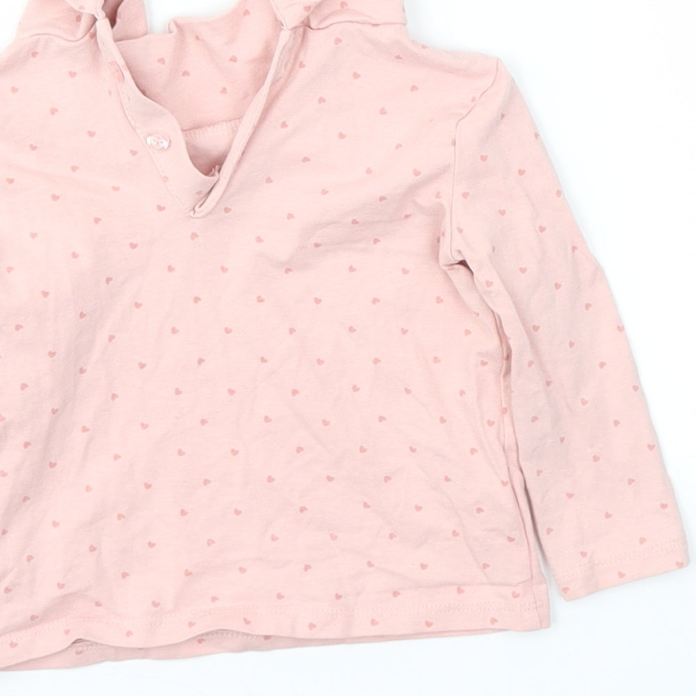 Primark Girls Pink Gingham  Basic T-Shirt Size 9-12 Months