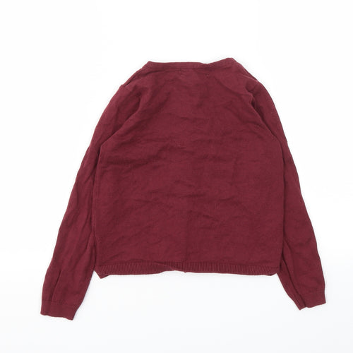 H&M Girls Purple   Cardigan Jumper Size 5-6 Years