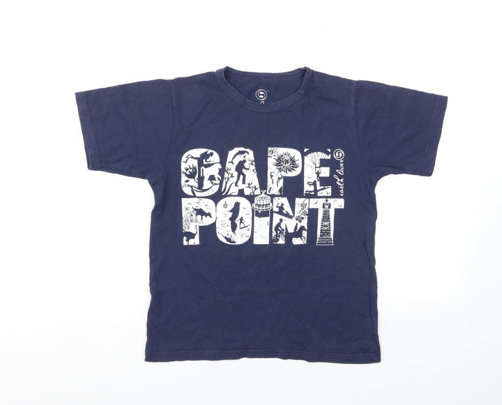 EARTH LOVER Boys Blue   Basic T-Shirt Size 7-8 Years