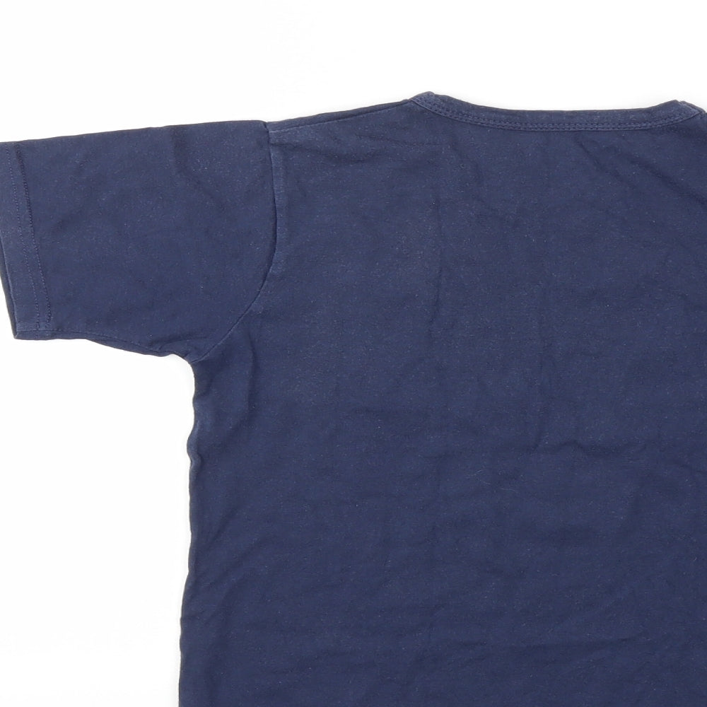 EARTH LOVER Boys Blue   Basic T-Shirt Size 7-8 Years