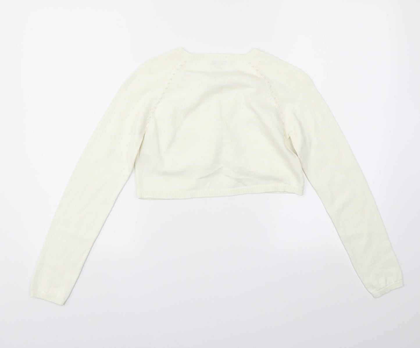 RJR.John Rocha Girls Ivory   Cardigan Jumper Size 12-13 Years