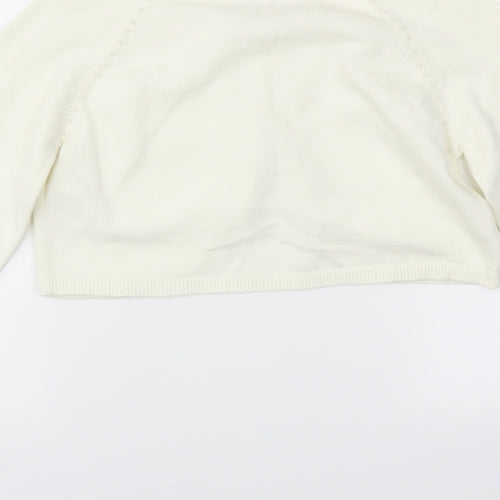 RJR.John Rocha Girls Ivory   Cardigan Jumper Size 12-13 Years