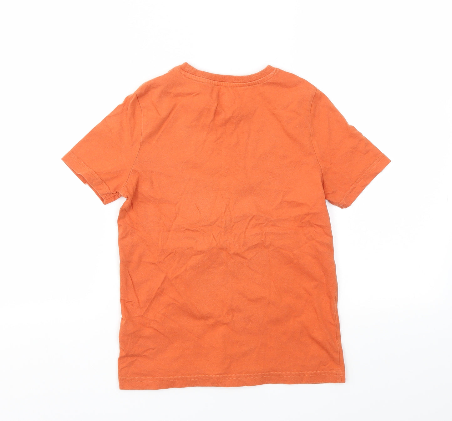 F&F Boys Orange   Basic T-Shirt Size 7-8 Years