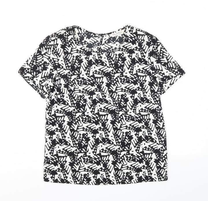 Miss Selfridge Womens Black Basic Blouse Size 6