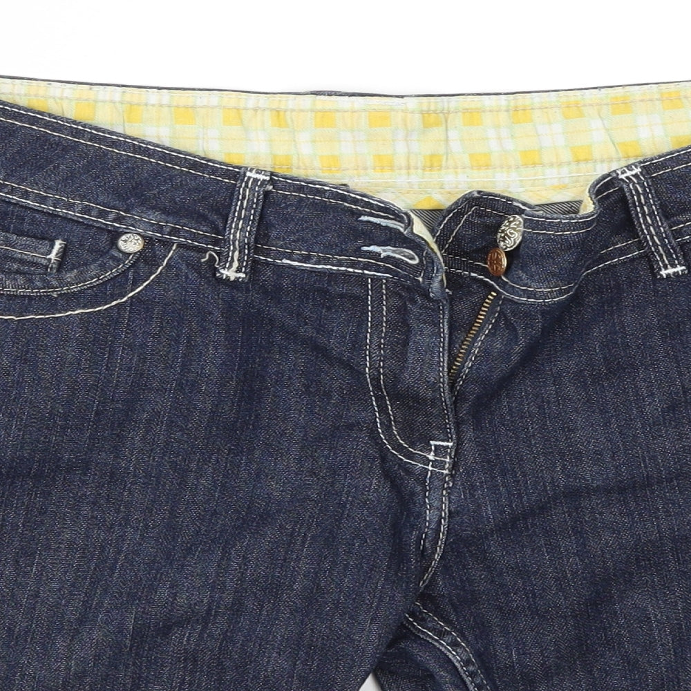 FAMER Womens Blue   Cut-Off Shorts Size 14