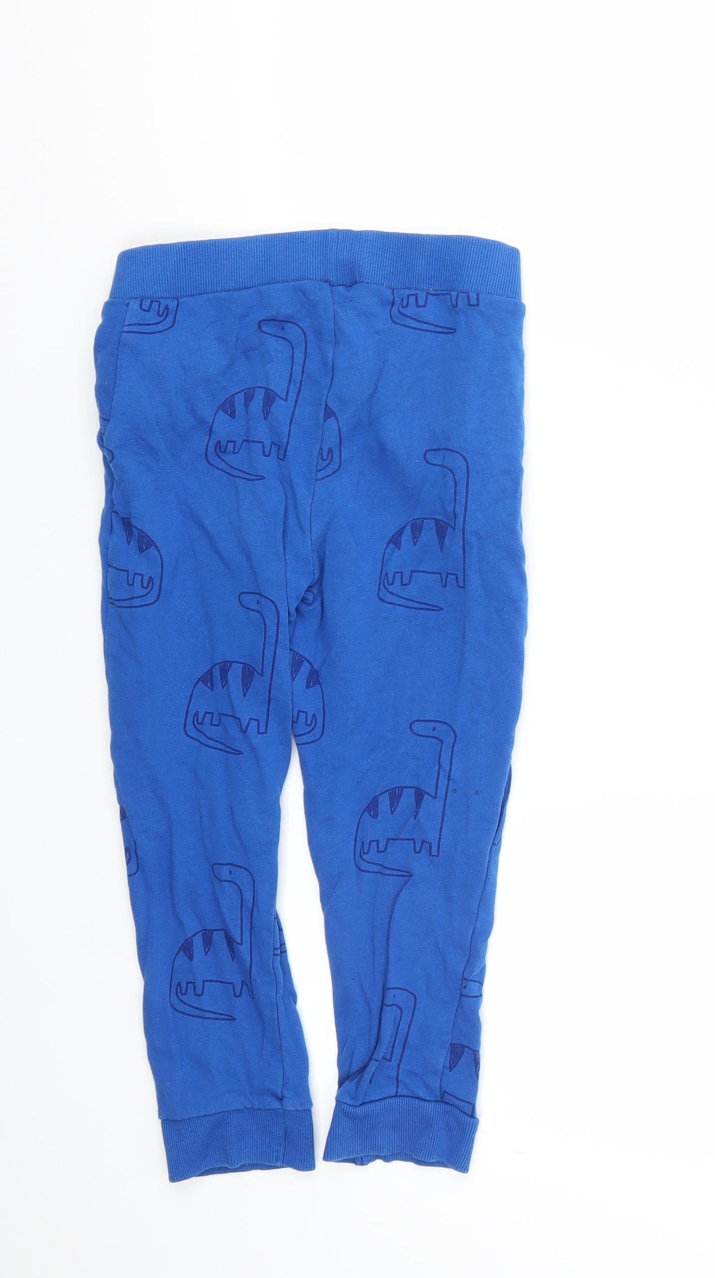 George Boys Blue Animal Print  Capri Trousers Size 5-6 Years