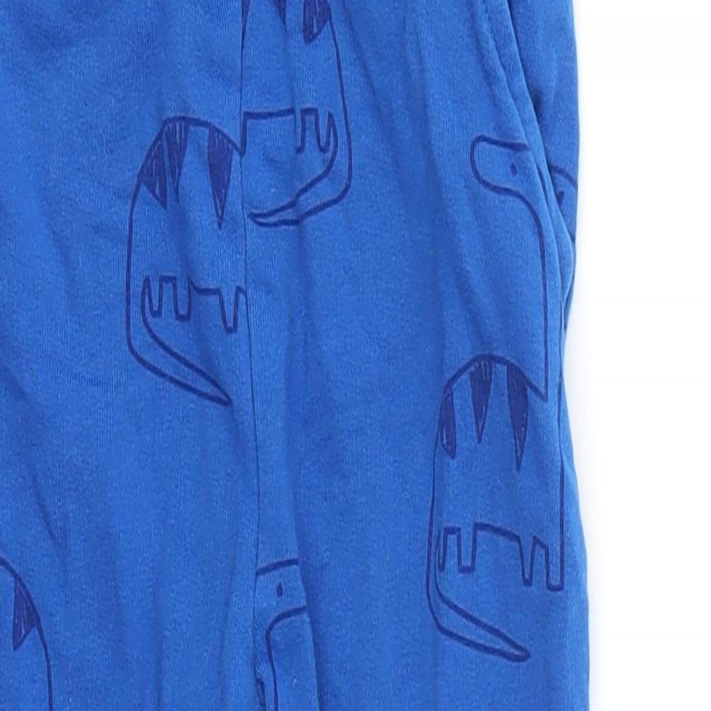George Boys Blue Animal Print  Capri Trousers Size 5-6 Years