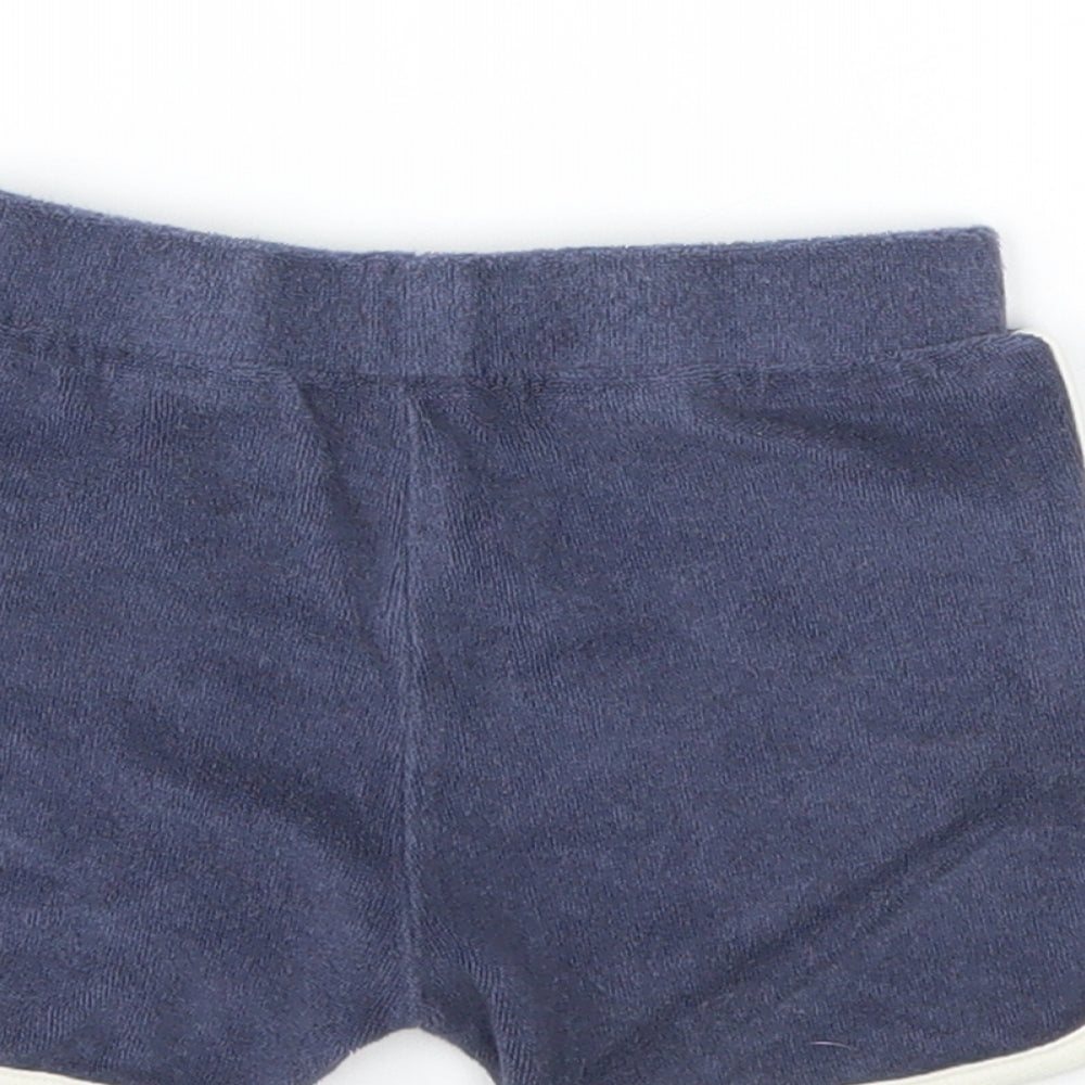 M&S Boys Blue   Capri Trousers Size 9-12 Months