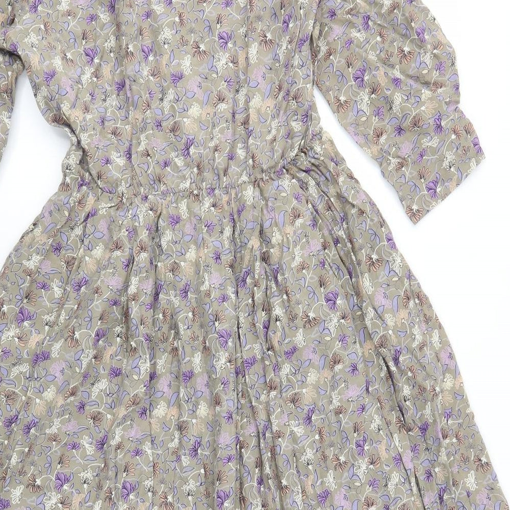 Pro Feel Womens Multicoloured Floral  Fit & Flare  Size 16