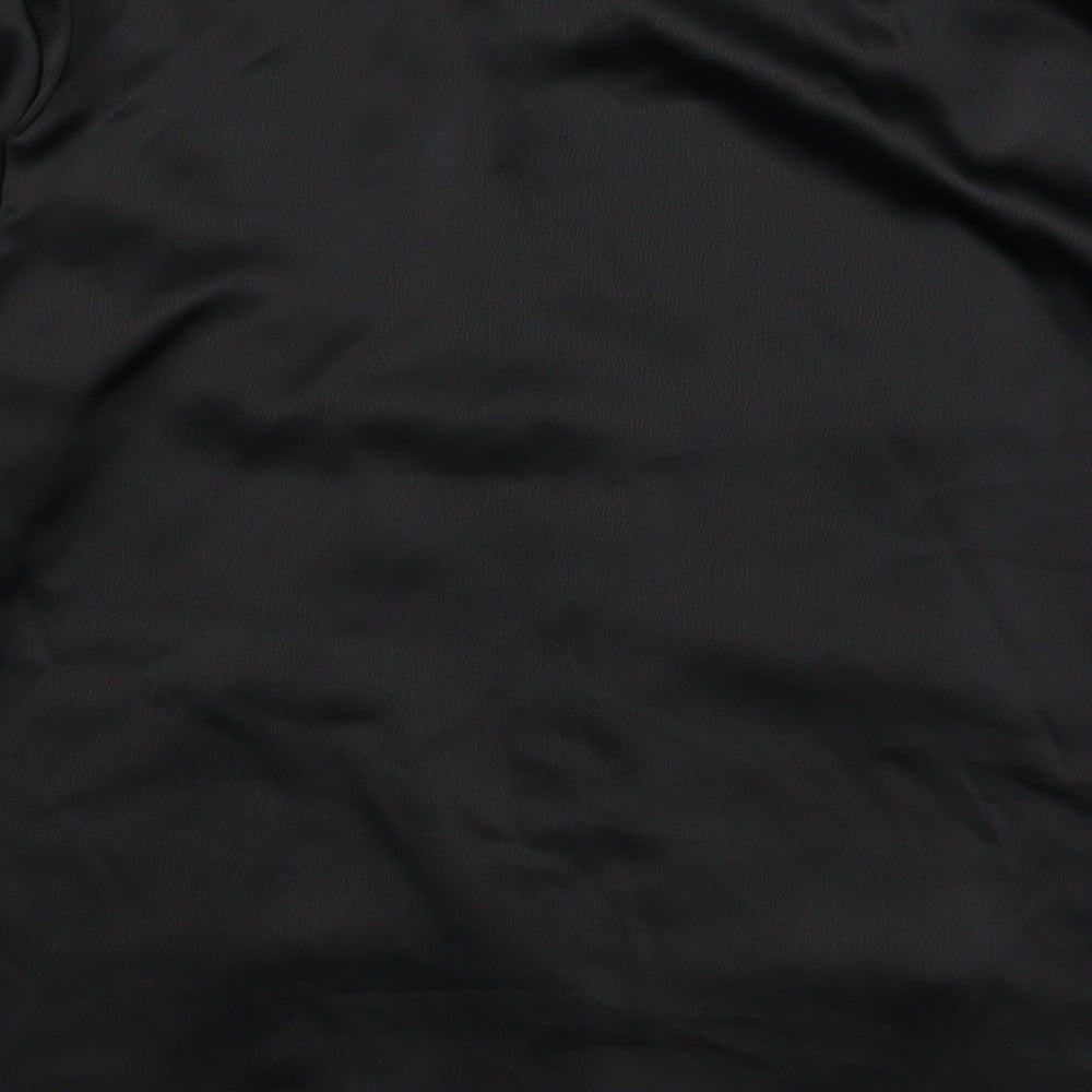 Senes Womens Black   Basic Button-Up Size M